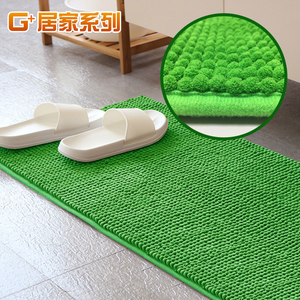 【G+居家】超細纖維短毛吸水止滑地墊40x130公分(廚房地墊/床邊腳踏墊/吸水防滑墊)