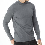 PC彈力棉半高領長袖衫, , large