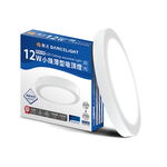 DanceLight舞光 2入組 超輕薄 1坪 12W 小珠吸頂燈 時尚白/貴族黑(白光/自然光/黃光), , large