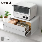 【UtaU】日本設計抽屜式時尚收納櫃大款(磁吸收納/烤麵包機收納/電器收納/抽屜式設計) 雪峰白, , large