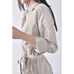 (L) lativ直條紋棕色洋裝二手衣, , large