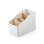【上手家居】白橡木實木四格收納盒 白橡木色(桌上收納盒/文具收納盒/桌面收納盒/遙控器收納/木質收納盒/遙控器盒/辦公收納), , large