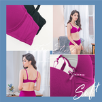 【Clany可蘭霓】 裸感新美學無痕軟鋼圈零著感BCD內衣 玫瑰紅 6903-95, , large