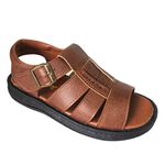 Mens Casual Sandals, 棕色-US 9, large