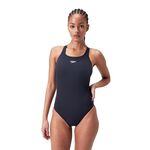 SPEEDO ECO ENDURANCE+ 女運動連身泳裝 耐氯 環保極速乾 深藍 SD813517D740 【樂買網】, , large