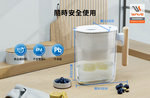 【Waterdrop】Chubby圓滾滾濾水壺3.5L PT-04(白色)+一年份濾心(內含一芯共四芯)送全聯禮券100元*1, , large