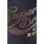 (S) superdry棉質圖案灰色短袖上衣二手衣, , large