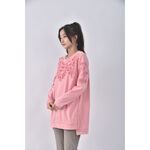 (XL) kexinhappiness棉質圓領粉色長袖上衣二手衣, , large