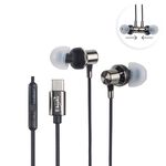 E-BOOKS SS40 Titanium Type C Magnetic Suction In-Ear Headphones High-Resolution Sound Quality Incoming Call Answering Function Hidden Microphone Design, , large