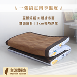 【台灣製造】四季亞藤透氣床墊 厚度5cm 單人加大3.5尺｜山林漫步｜雙面可翻 涼感蓆面 三折床墊 亞藤涼蓆, , large