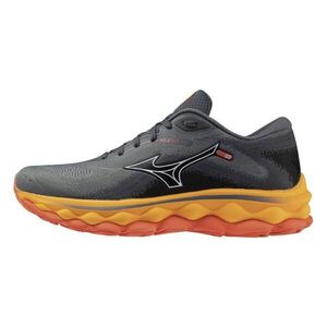Mizuno Wave Sky 7 女 慢跑鞋 運動 路跑 馬拉松 一般型 透氣 緩震 黑灰橘 [J1GD230271]