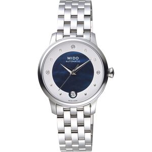 MIDO 美度 Baroncelli 真鑽珍珠貝機械女錶-33mm  M0392071110601