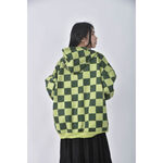 (F) 連帽綠色長袖上衣二手衣, , large