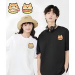 JZ TEE 貓咪&柴犬-漢堡 印花短袖T恤, , large