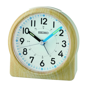 SEIKO 精工 滑動式秒針嗶嗶聲靜音貪睡鬧鐘 QHE210B