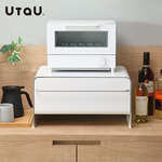【UtaU】日本設計抽屜式時尚收納櫃大款(磁吸收納/烤麵包機收納/電器收納/抽屜式設計) 雪峰白, , large