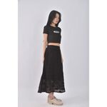 (M) 【依庭私服】質感黑色長裙二手衣, , large