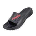 DIADORA迪亞多那 紓壓厚底拖鞋 MIT台灣製造 休閒 運動 時尚 魔鬼氈 彈力 舒壓 足弓支撐 排水 防滑 黑 綠, , large