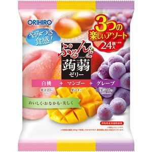 ORIHIRO蒟蒻果凍(白桃芒果葡萄)