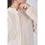 (S) uniqlo棉質純棉杏色襯衫上衣二手衣, , large