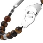 【快速出貨】法國 ROCHET Talisman系列 虎眼石男士串珠手環 HB57603, , large