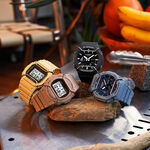 CASIO 卡西歐 G-SHOCK 大地色系啞光金屬電子錶 DW-5600PT-5, , large