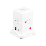 2-meter USB multi-port power strip (US standard/black), , large