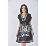 (S) 質感V領黑色洋裝二手衣, , large