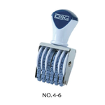 【COX 三燕】4號字 六連號碼印 字高3.9mm /個 NO.4-6, , large