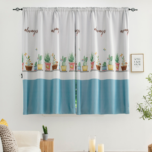 Printed UV-Blocking Blackout Curtain
