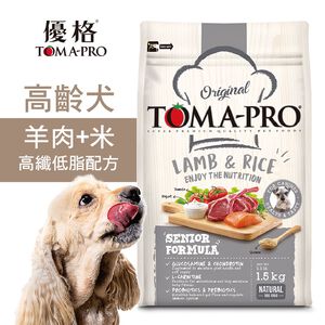 【優格】高齡犬飼料 狗糧 羊肉+米 高纖低脂配方1.5KG