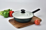 [品毅]愛佳寶碳鋼陶瓷煎炒鍋(附蓋)28CM, , large