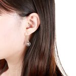 【Angel & Me】幸運 羅盤 八芒星 Compass s925 純銀 耳環 耳夾 生日 禮物, , large