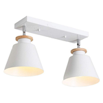 [Honey Comb]北歐風馬卡龍吸頂燈二燈 白色(KC17052), , large