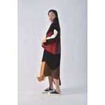 (2XL) 【陳喬恩私服】拼色毛衣黑色洋裝二手衣, , large