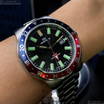 [星晴錶業]WAKMANN手錶,44mm,WA00009黑色錶面百事可樂錶殼銀色精鋼錶帶款, , large