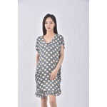 (M) bimba y lola質感花紋綠色洋裝二手衣, , large