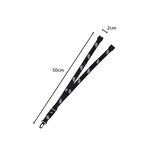 NIKE CLUB 標準掛繩 證件套繩 證件帶 手機掛繩 頸帶 頸掛繩 簡約 輕量 耐用 防撕裂 安全後扣 多功能 黑, , large