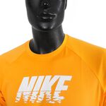 Nike Sunset Logo 男 短袖 上衣 T恤 抗UV 速乾 運動 訓練 戲水 黃 [NESSC690-724], , large