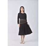 (S) hong sheng線條黑色洋裝二手衣, , large