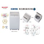 SHARP 12kg Pulsator Inverter Washing Machine ES-ASG12T, , large