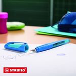 【德國天鵝STABILO】EASYbuddy 學習樂人體工學正姿鋼筆  通用歐規墨水 初學者可用粉紅/淺藍(STB-57989-5), , large