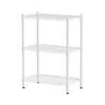 【Y HOUSE】60x45x90cm Lightweight Three-layer Iron Rack Iron Rack Shelf-Painted White, , large