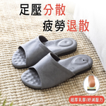 [e shoe store] shoe store pressure relief health functional latex slippers non-slip slippers - blue L (27CM), , large