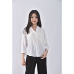 (S) uniqlo白色長袖上衣二手衣, , large