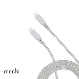Moshi Integra USB-C to USB-C 240W/480Mbps 充電傳輸編織線 (3m)-鈦灰 3m