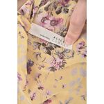 (S) alice s質感碎花透膚黃色長袖上衣二手衣, , large