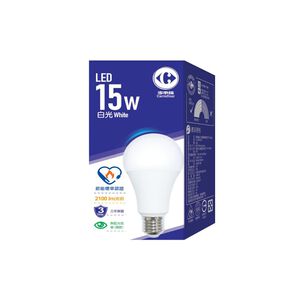 家樂福LED節能標章燈泡15W-白光