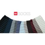 【BVD】細條紋男襪<麻灰藍>B207 襪子 長襪 休閒襪, , large