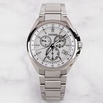 CITIZEN 星辰 光動能萬年曆電波計時手錶 CB5040-80A, , large